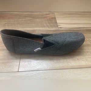 Toms Herringbone loafers.